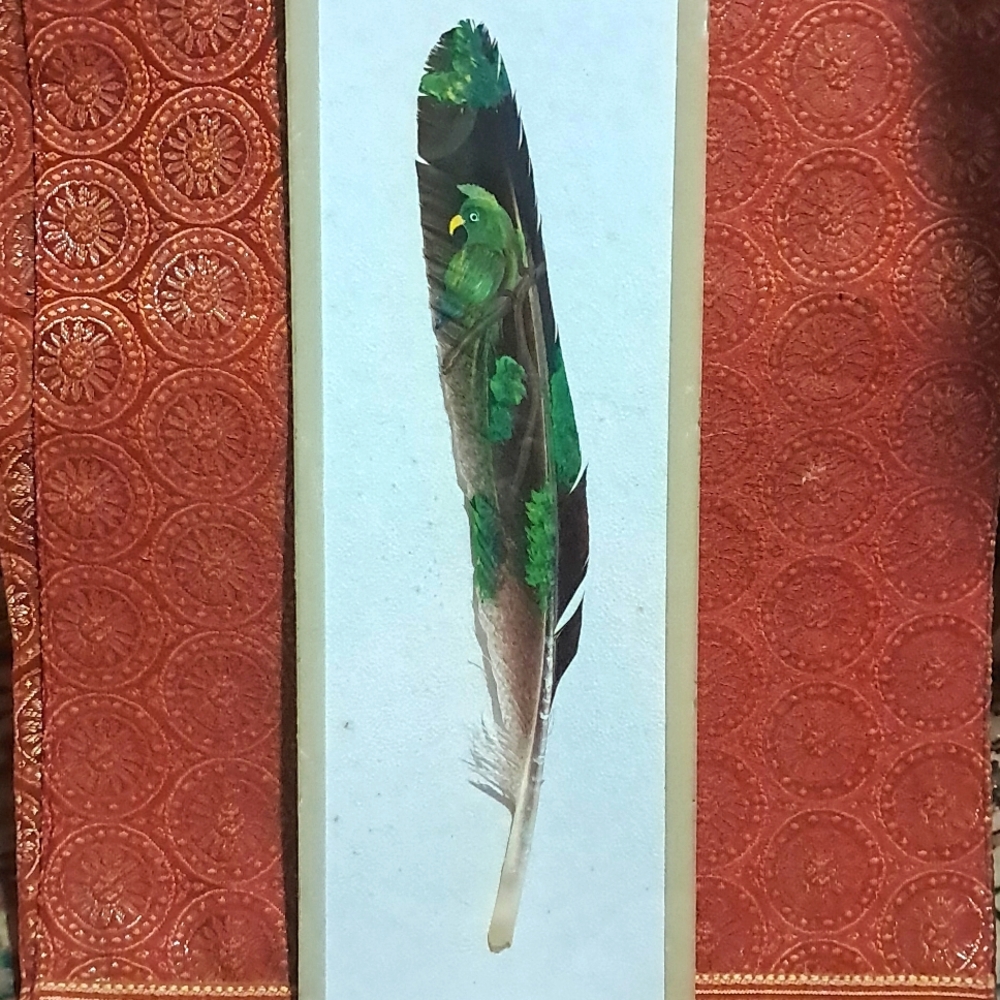 Hand-Painted Feather Art